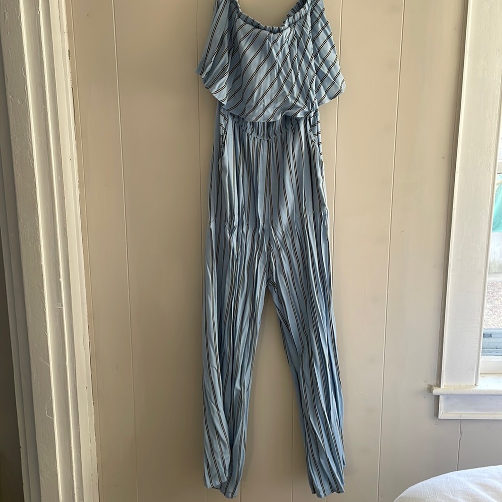 Gilli | Blue pinstripe jumper | LARGE | NWT